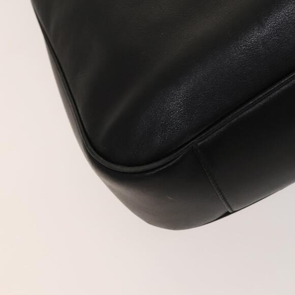 GUCCI Bamboo Hand Bag Leather Black Gold 001 001 - Picture 11 of 16